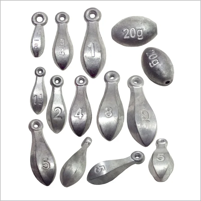 Factory Wholesale Snapper Dropper Sinkers Bank Shape Lead Weights Fishing Sinkers