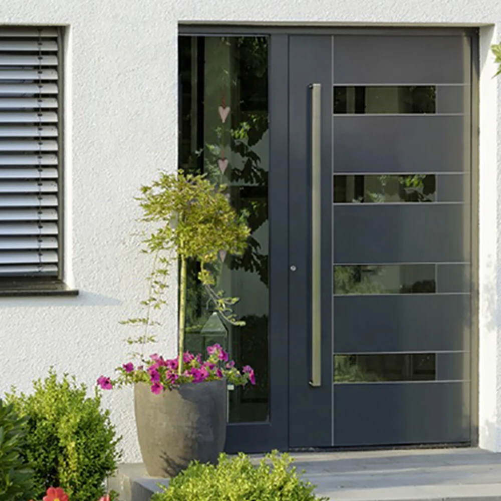 aluminum small double leaf exterior fireproof glass door