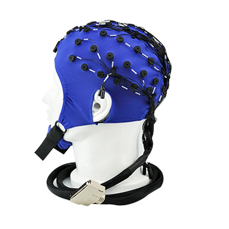 High quality EEG caps without channel OEM 10 to 128 channels for comfortable and precise EEG measurement