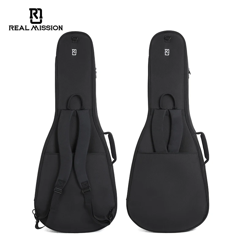 Coolvox-D Real Mission Acoustic 41Inch Gig Bag Guitar DoubleShoulder Adjustable Straps Sponge Padded