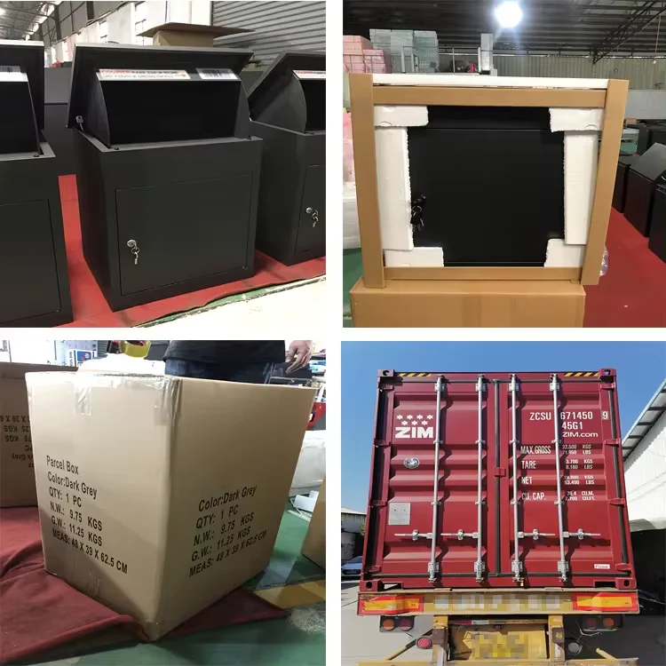 Custom Outdoor Home Package Large Smart Stainless Steel Meta Uk Mailbox Parcel Meral