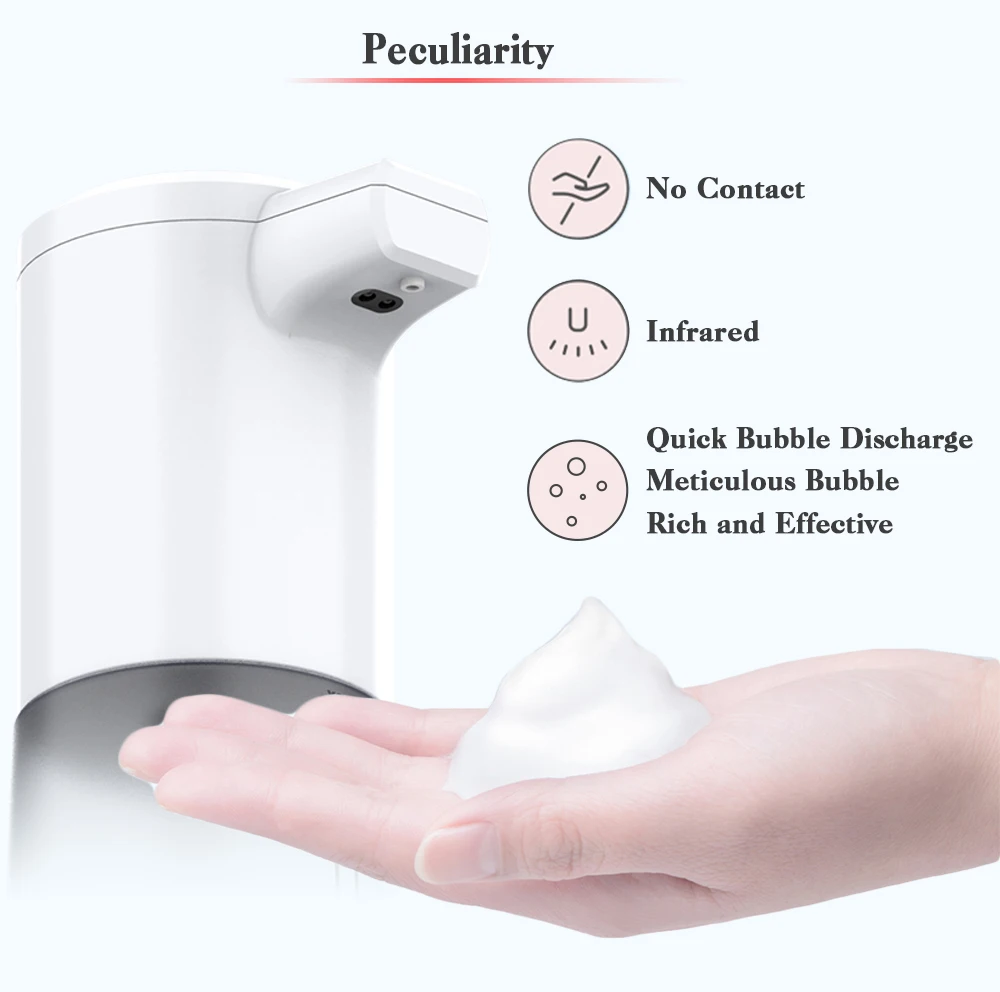 Factory manufacturer plastic sensor touchless toilet sanitizer multifunction bathroom automatic soap foam dispensers