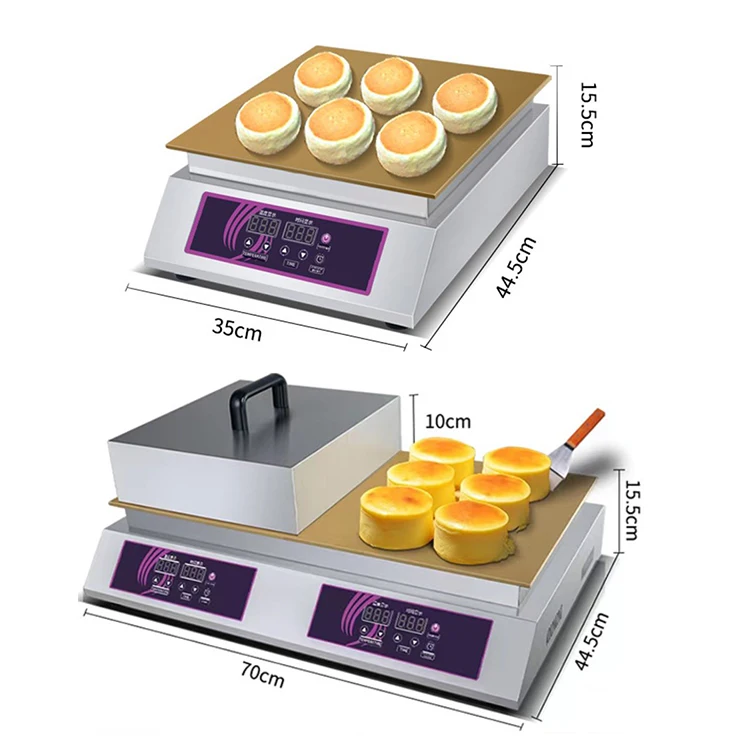 Popular Snack Muffin Machines Souffle Pancake Machine Waffle Maker for Snack