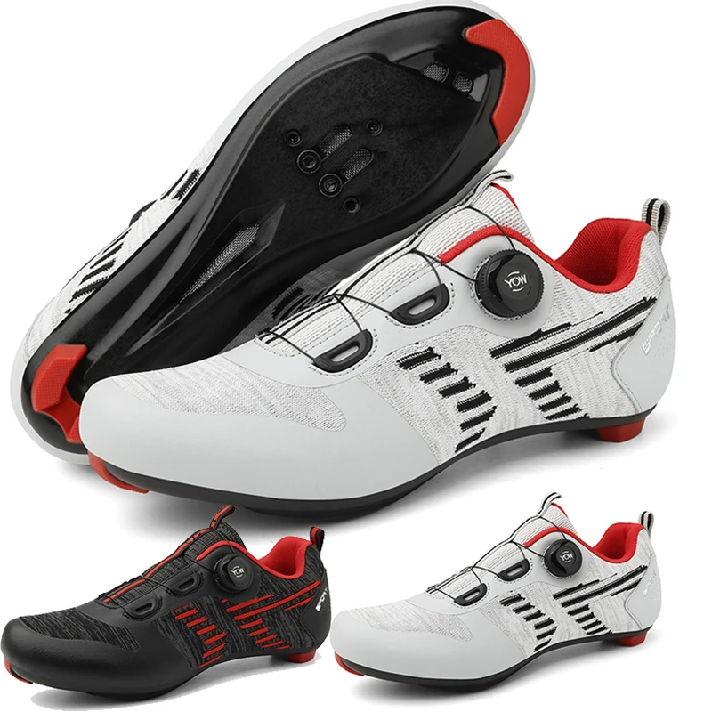 Men Cycling Sneaker Mtb Flat Shoes Cleat Self-Locking Mountain Bike Shoes Women Road Bicycle Cycling Shoe Dirt SPD Sneaker