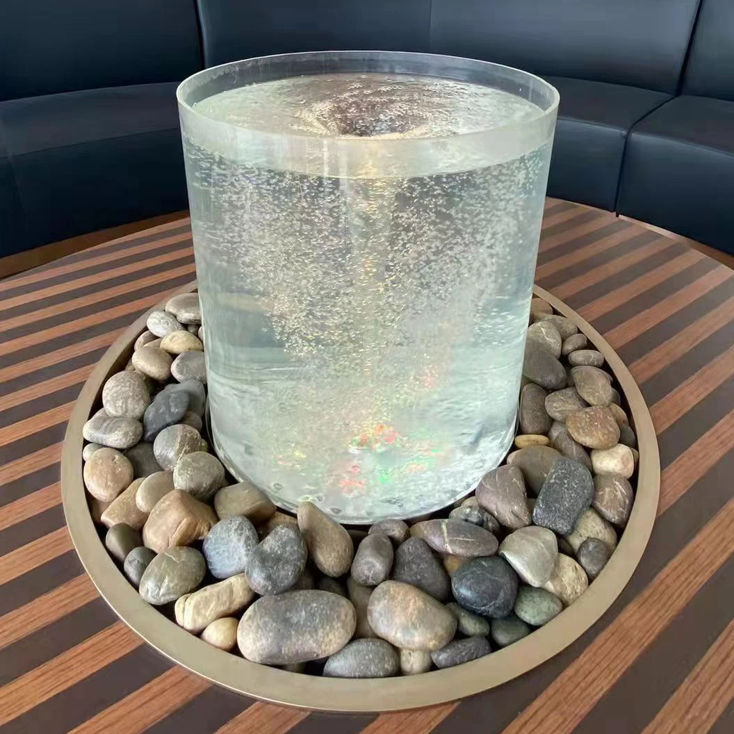 Новинка 2022 г., настольный светодиодный вихревой водяной фонтан Tornado, декоративный стол для фонтана фэншуй