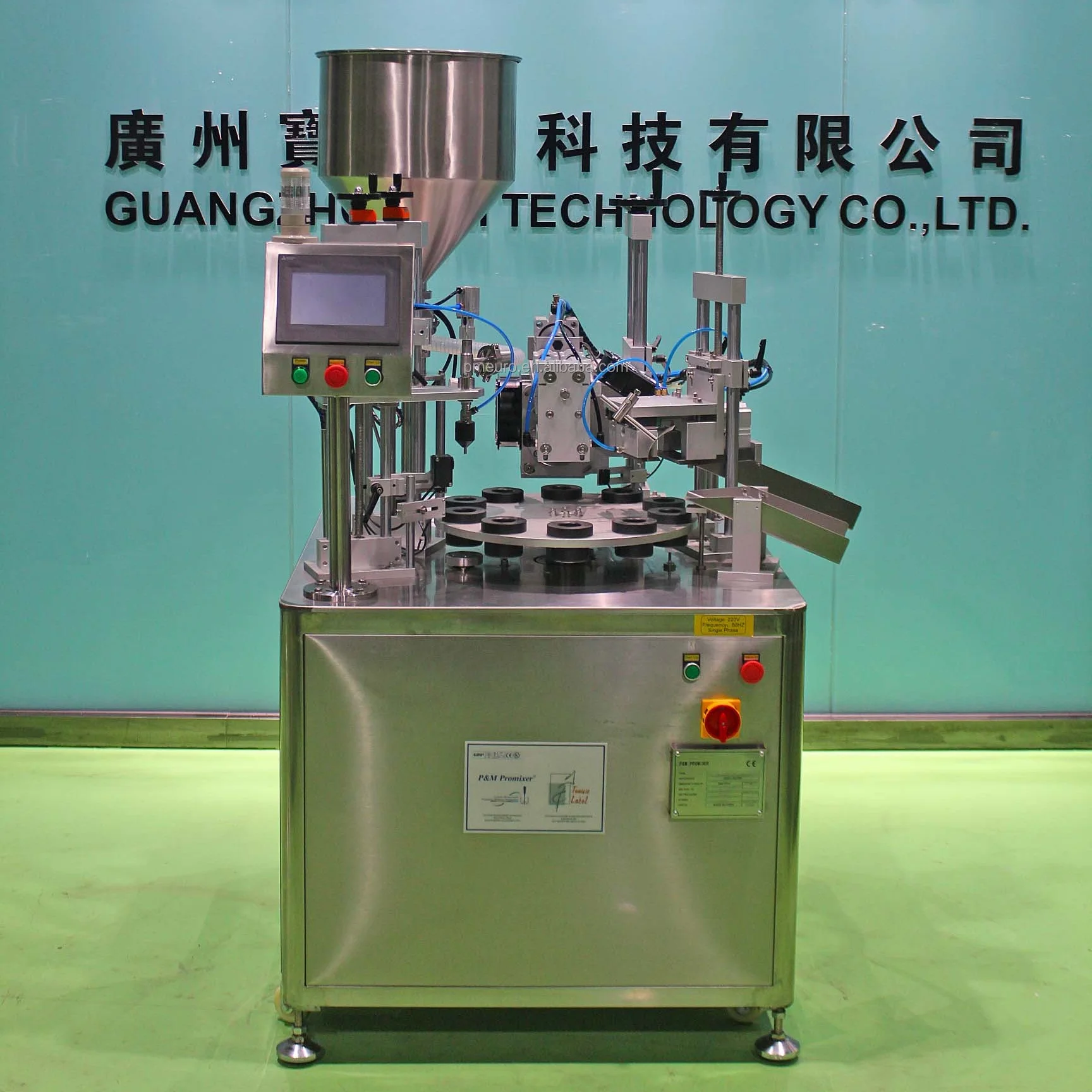 Semi automatic canned end sealing machine is suitable for toothpaste, cosmetics, oil, food and other materials of blister hose