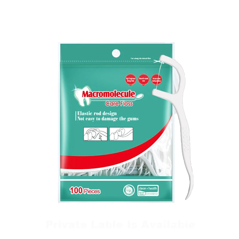 100 pcs Bag  High quality Dental Floss Manufacturer Dental Pick Floss For Adults Dental Floss