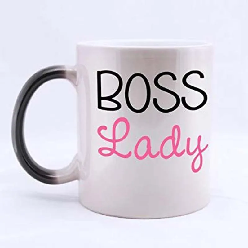 11oz Funny Quotes for Women, Boss Lady Best Choice Color Changing Mug Morphing Coffee Mugs