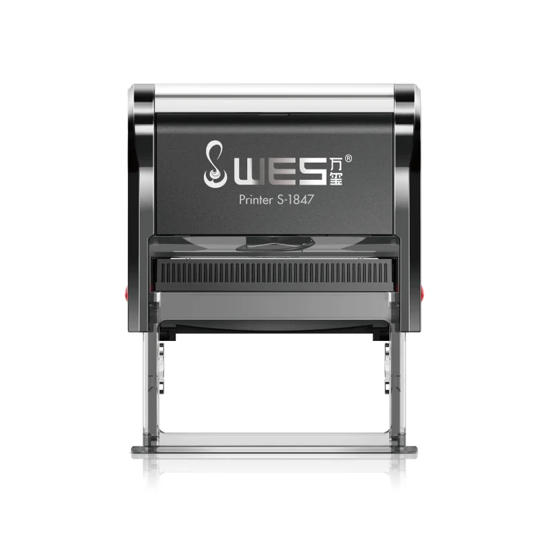 WES SELLOS stamp pad LOGO STAMP self inking stamp Rectangle S-1847