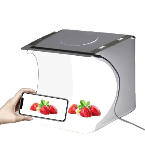 LED Light Box PULUZ 20cm Mini studio 550LM Soft Box Lightbox With LED Free Background for product Photography Photo box Led