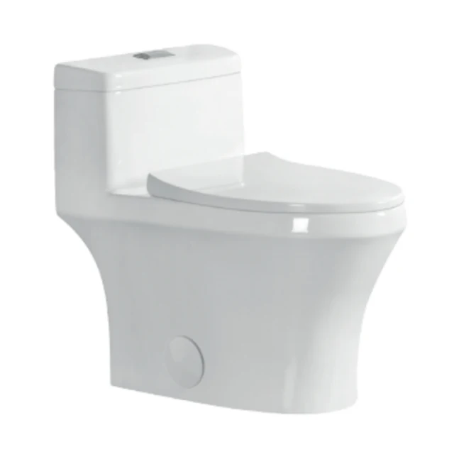 New Style Best Selling Bathroom Sanitary Washdown Ceramic Silent Siphonic One-Piece Toilet