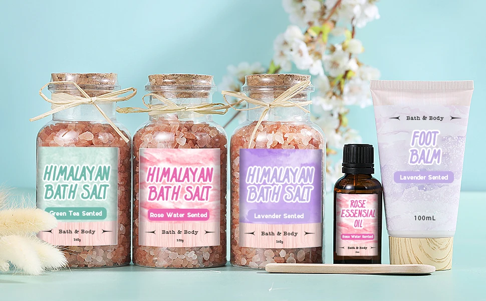 New Model High Quality Rose Extract Shampoo Bath Sets Bath Gift Sets Spa Set