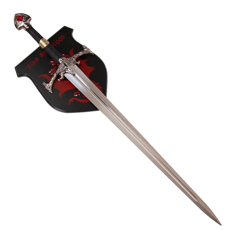 New Arrivals TV Play House of the Dragon Props the King Aegon I Targaryen Sword Blackfyre 106cm 1.45kg