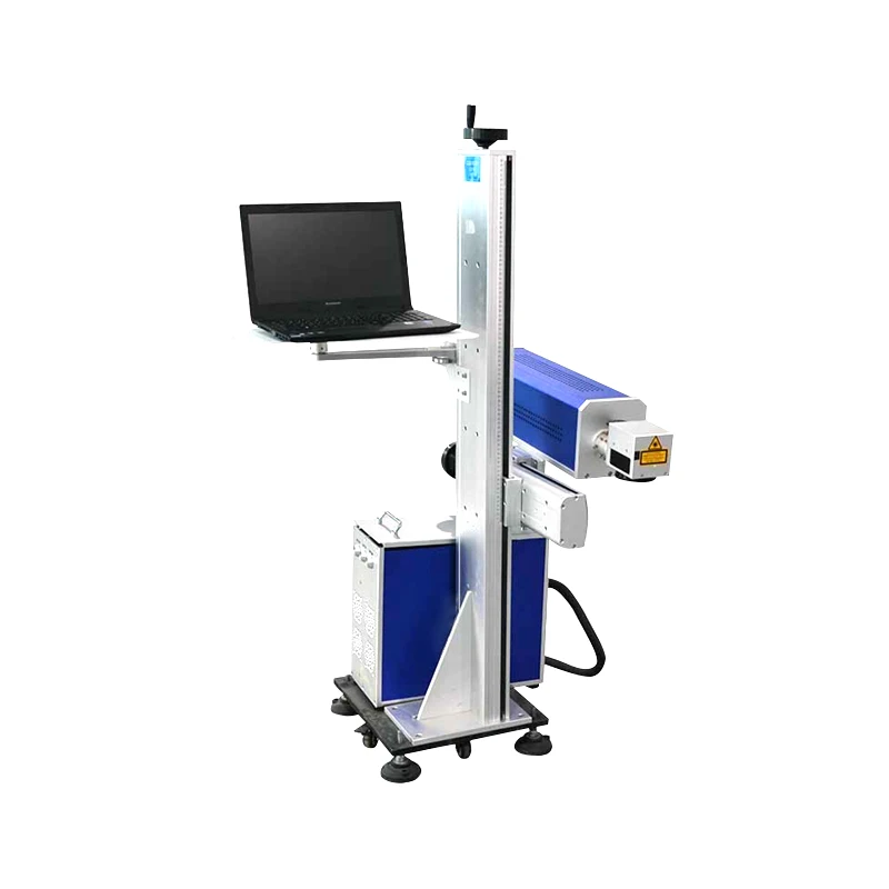 Factory Release Laser Coding Machine Food Packing Bags Bottles 60W Co2 Laser Flying Printing Marking Machinemachine