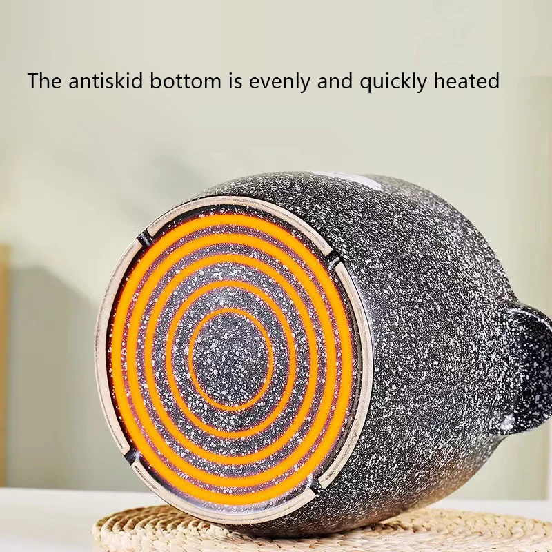 HGlass cover cooking ware supplier gas cooker dry burn soup stew pot casserole dish with lid  Maifan stone pattern