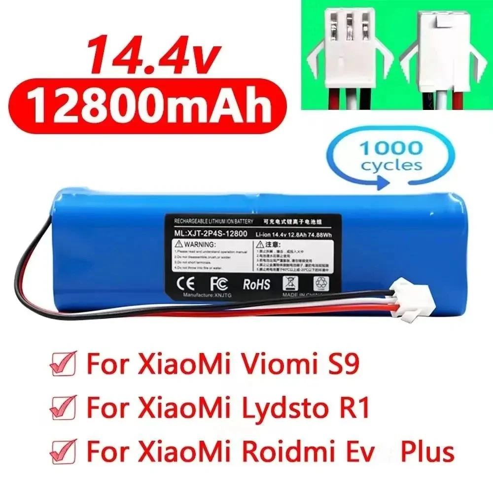Compatible with XiaoMi Viomi S9 Lydsto R1 Roidmi sweeping robot battery sweeper battery