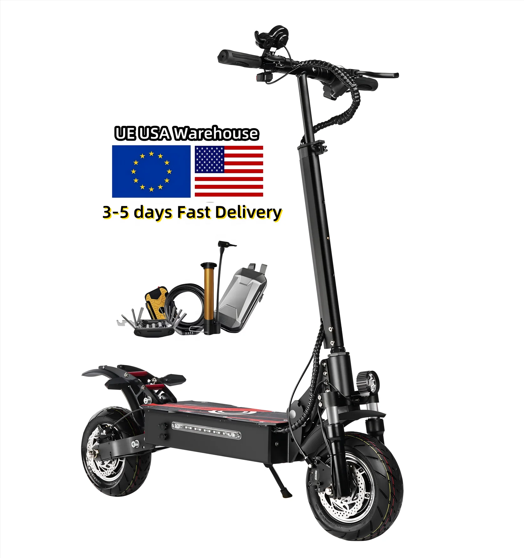 Us Eu Warehouse 3200w Electric E Scooter Dual Motor Escooter Electric Scooters With Seat And Suspensions From China