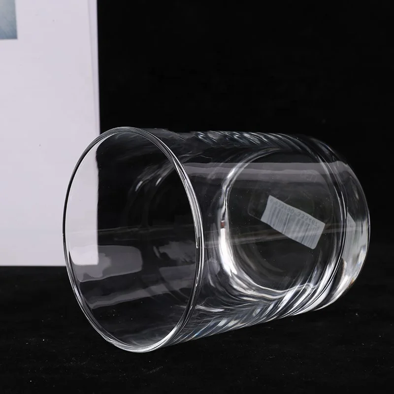 2020 Best Selling Excellent Quality Customized Logo Small Round Clear Glass Candle Jar for Candle Making