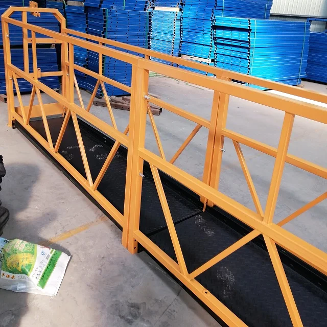 Hebei zlp630 rope electric suspension work platform gondola