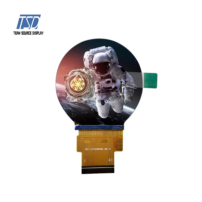 2 Inch 480*480 Resolution ST7701S IC SPI RGB Interface Round  IPS TFT LCD Display Transmissive Round LCD Module