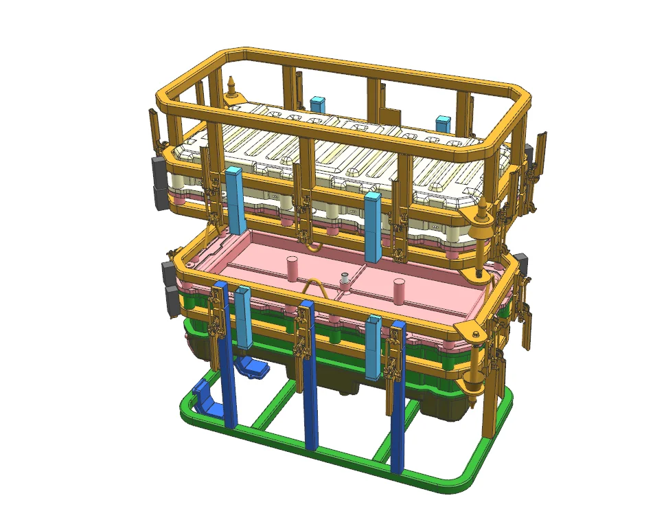 Rotomolding Die Cast Rotational Mold Machine Roto Mold For Plastic Parts