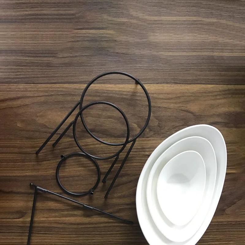 Three-layer fruit plate buffet table cold dishes dim sum fruit set table food display shelf creative multi-layer fruit plate