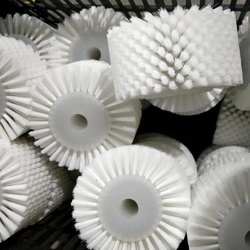 Customized Shape Rotary Nylon Abrasive Wire Grain 120 Polishing Wheel Brush Roller for Wood