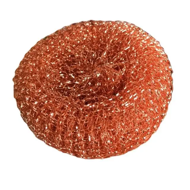Tough Kitchen Cleaning Scouring Pad Scourer Wire Wool Scrub  Ultimate 100% Copper Scrubber Scouring Pad for Dirt Grease Grime
