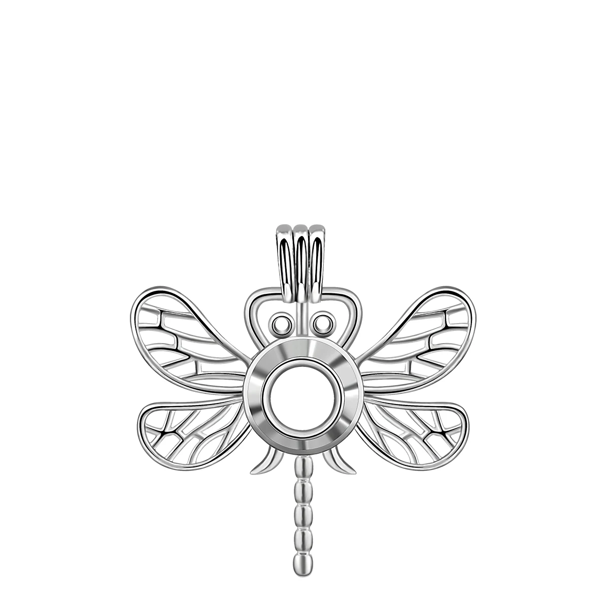 Серебряный пресноводный устричный жемчуг бусины медальон клетка ювелирные изделия ожерелье