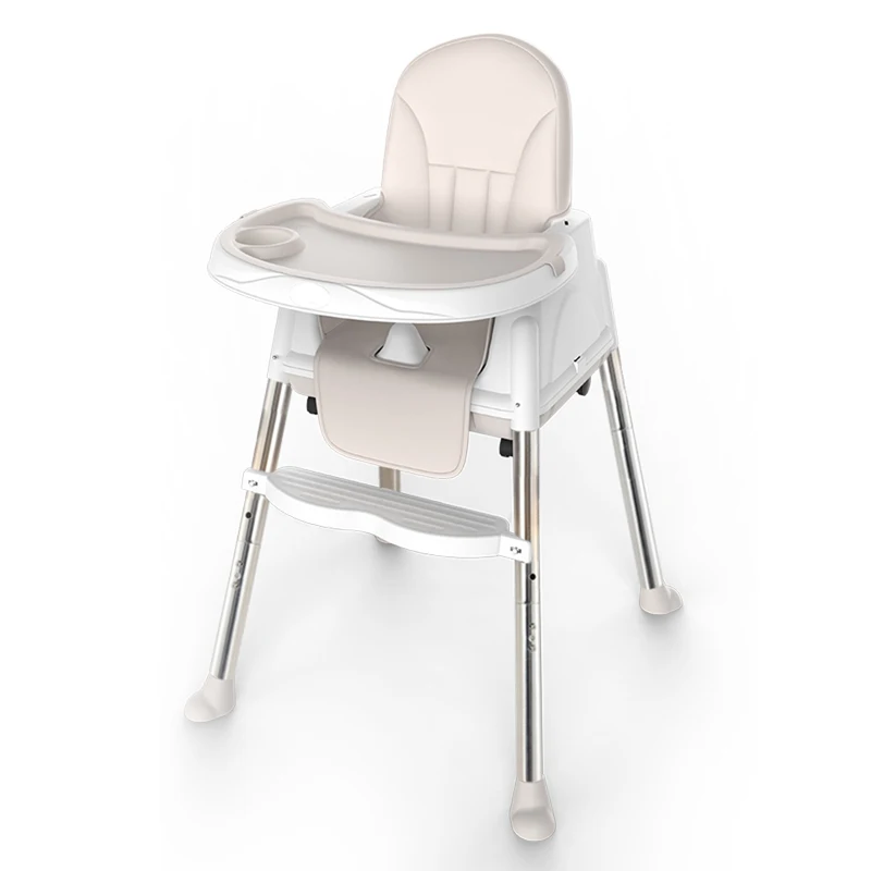 Superior Quality Portable Baby Feeding High Chair High Baby Feeding Chair Baby Trend Adjustable High Chair With PU PU Cushion