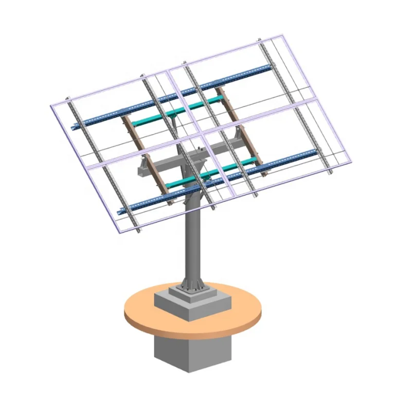 Solar Panel Pole Mounting Brackets Hot Dip Galvanized Solar Ground Mount Structure Panel Pole Mounting