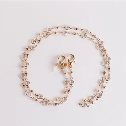 Crystal Rhinestone Eyewear Chain Gold Plated Fashion Chain For Sunglasses Metal Fancy Reading Eyeglasses Maskstrap Chain