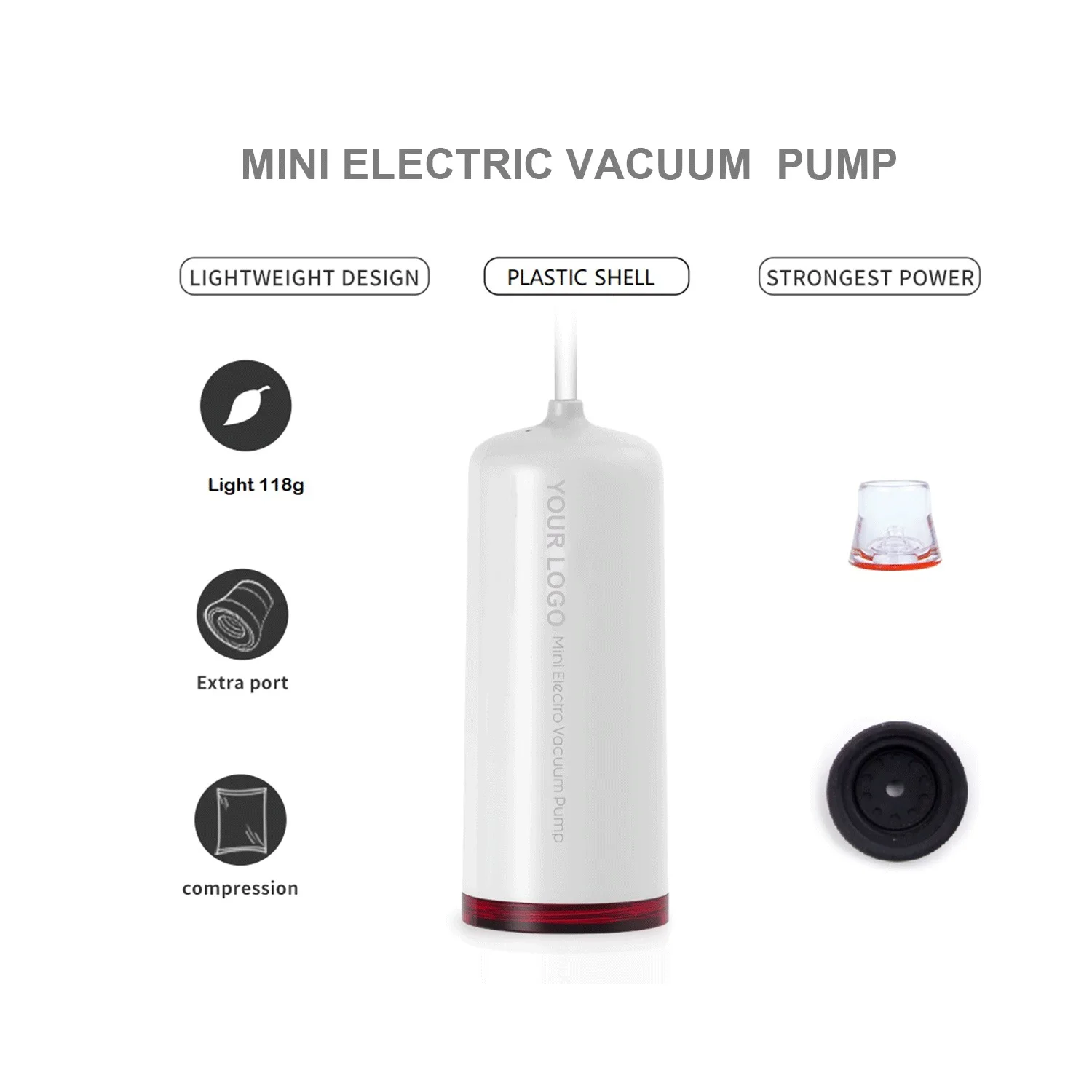 VNOST V8 multifunction portable vacuum sealer machine with vacuum storage bags for travel luggage compress space save