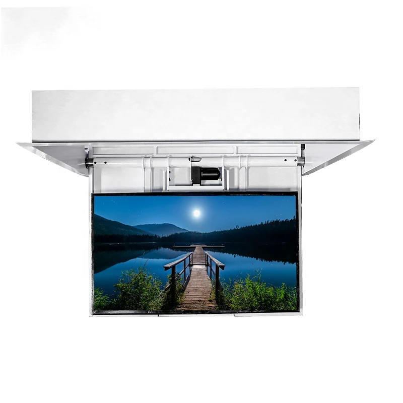 Retractable Flip Up Electric Flip Down ceiling TV Lift 0-105 Degrees Hidden Mounted Ceiling TV Lift ceiling mounted hidden tv