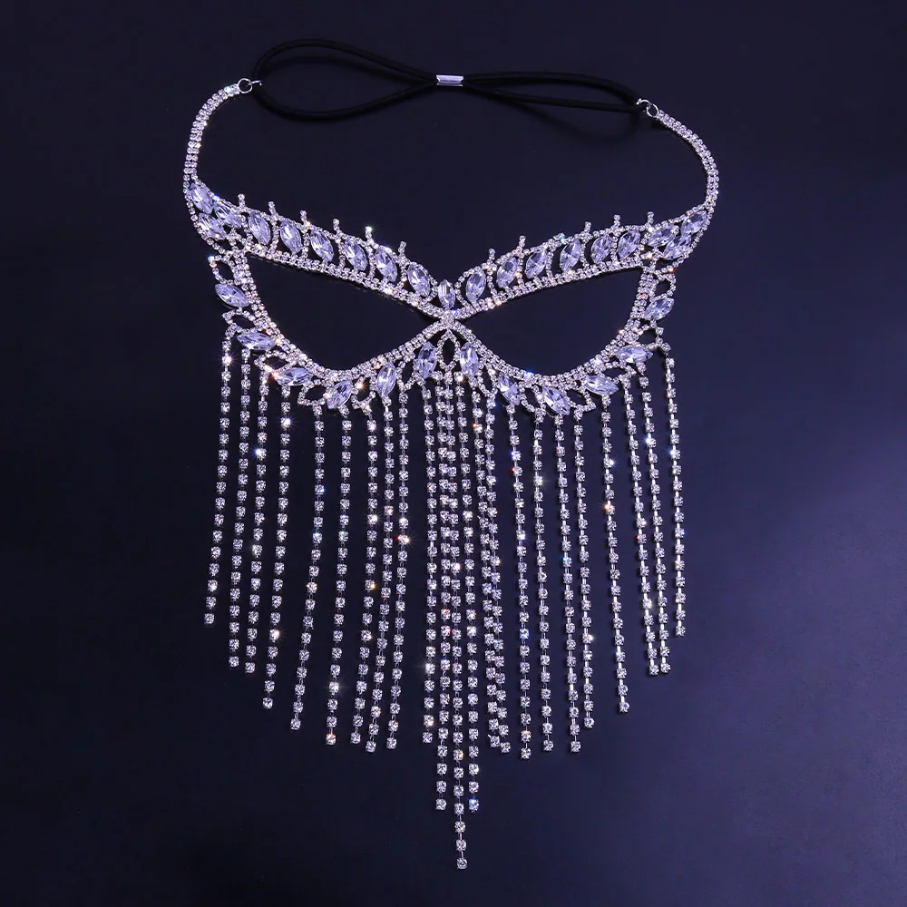 New personalized rhinestone mask fashionable and novel Halloween dance makeup party decoration