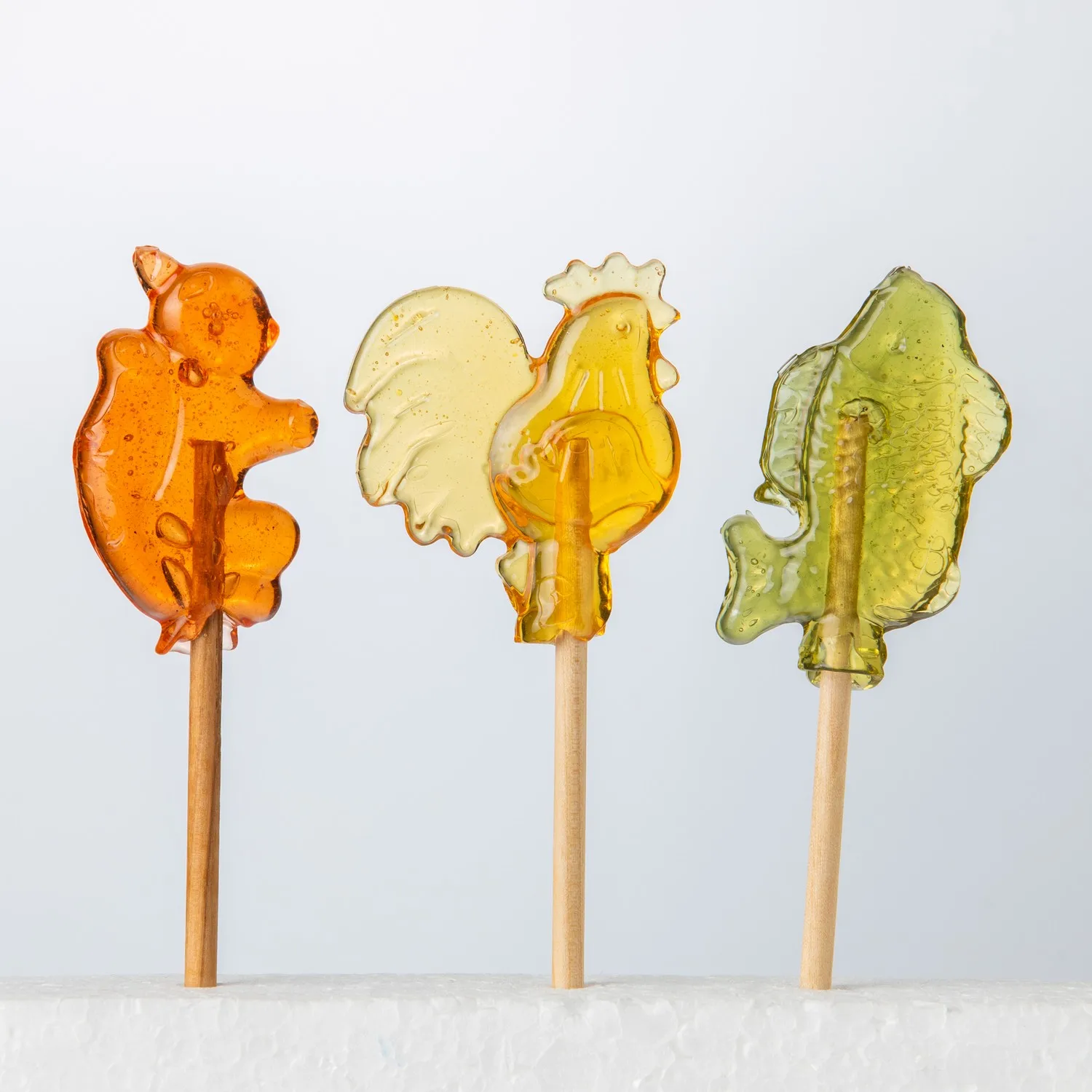 Леденец карамельный «Сибирский петушок» жесткие конфеты 24 гр., 20 шт. * 2 bl / Show-box набор вкусов (3 вкуса в ассортименте)