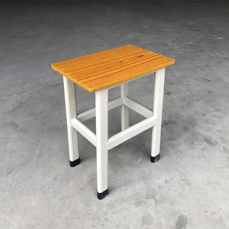 
New Custom Furniture School Stool Art Classroom Wooden Chair High Quality Rectangle Stable Student Chair 