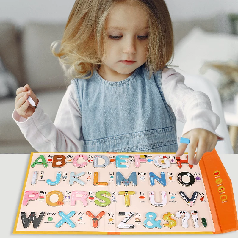 High Quality Kids Wooden Puzzle Children Letter Cognition Toys Early Education Learning Toys Parent-child Games