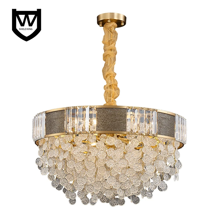 Modern Design Pendant Light Luxury Restaurant Clothing Store Living Room Glass Crystal Chandelier