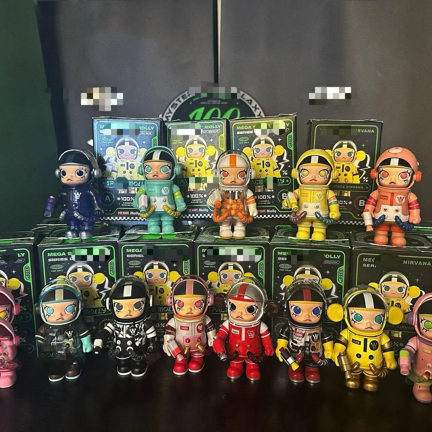 Yubon anime surprise MART Blind box wholesale cartoon space astronaut Building block Mini Model Figure dolls education toy gift