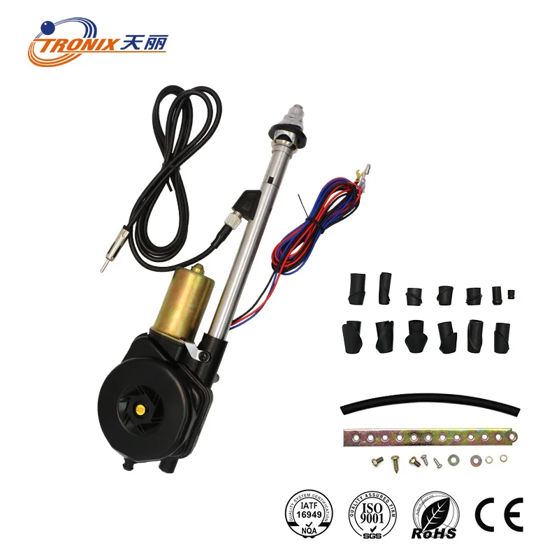 Universal Power Antenna 6 way Flush adjustable Radio Mast Car Arial