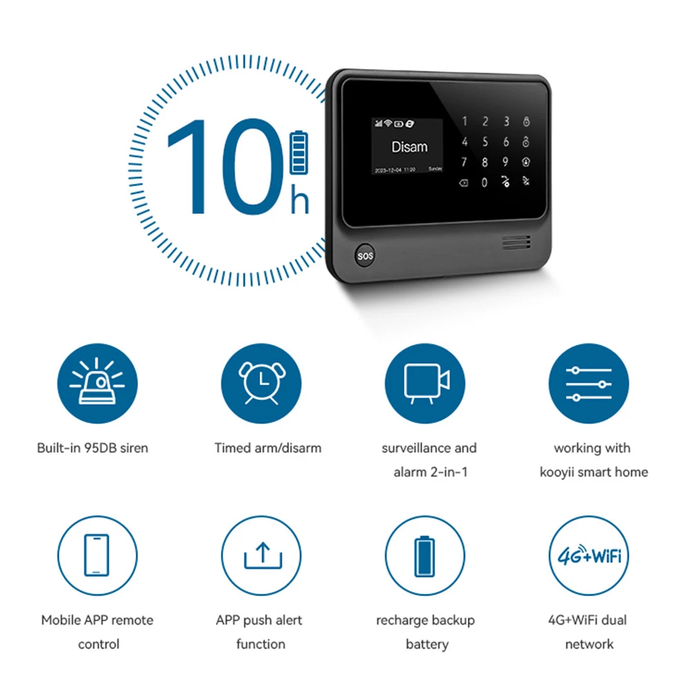 WiFi security alarm system working with both APP and CMS for house use