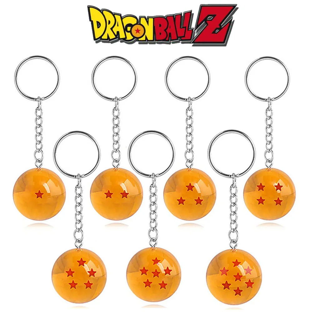 Anime Dragons Ball Seven Stars Seven Styles Key Chain Pendant Animation Peripheral Accessories Resin Gift