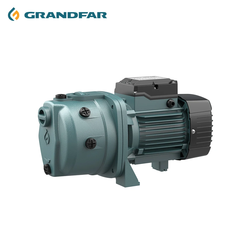 GRANDFAR 220V 1Inch 1.5hp 1.1Kw Jet Pump Copper Wire Motor High Pressure Water Jet Pump for Home and Agriculture