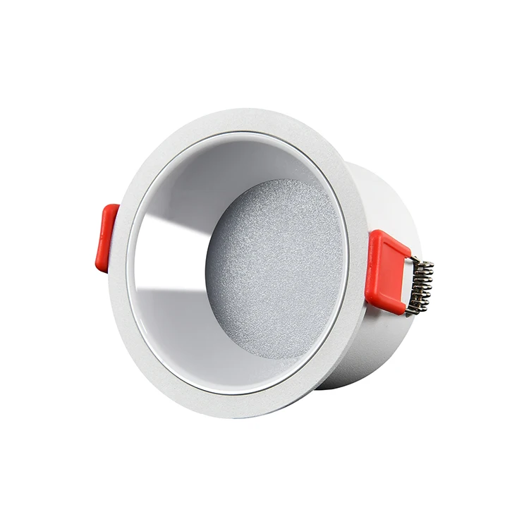 Commercial Recessed Led Downlight White Aluminum Adjustable 3000K 4000K 6000K Ceiling Down Lights 7W Anti Glare Downlights