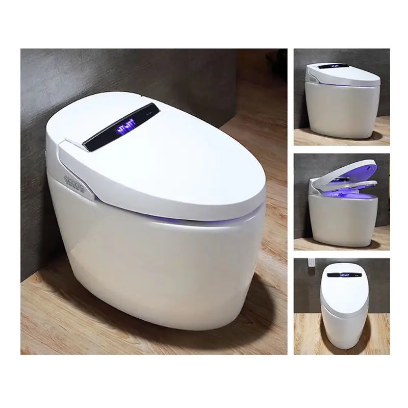 Kmry Custom Design Included Remote Control One Piece White Ceramic Sanitary Ware WC Toilet Bathroom Smart Toilet