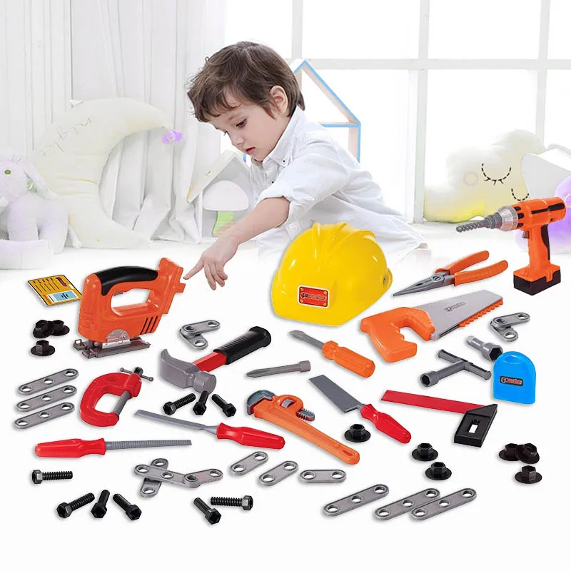 Plastic Play House Role Playing Toys Simulation Repair Tool Set Pretend Play for Kids Boys