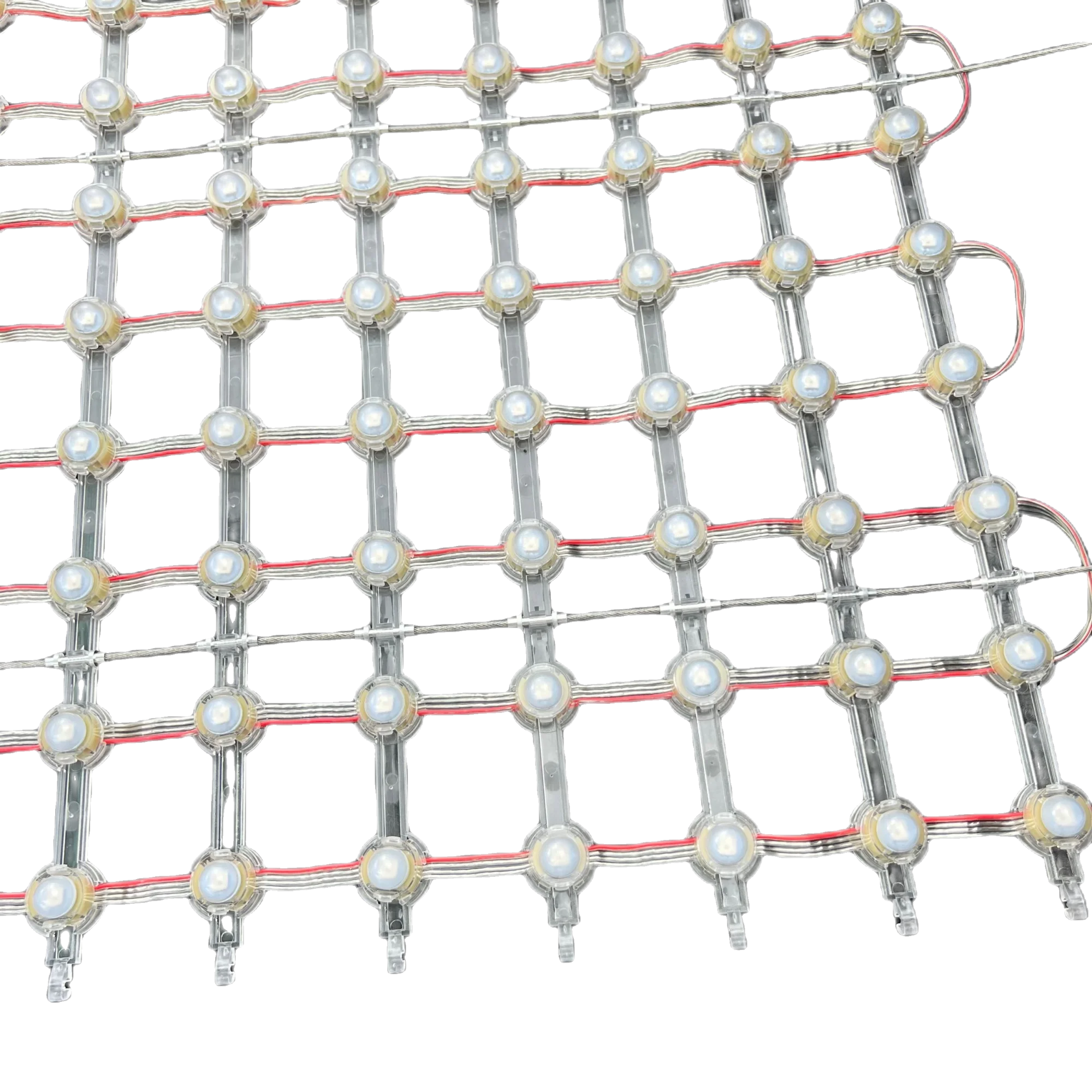 62.5mm pitch DC12V WS2815 IC 5050 20mm diameter led pixel matrix grid screen;IP68 rated;RGB full color;8*8/8*16/8*32pixels 62.5m