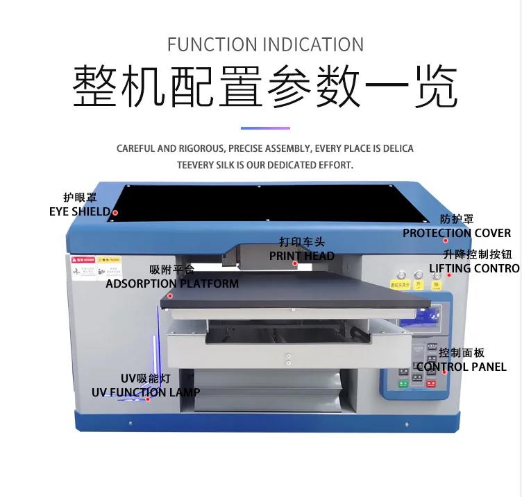 Goosam Mini Small Digital Inkjet Flatbed ID Card Bottle Printing Machine Rotary Cylinder Uv Flat Bed Printer For Ceramic
