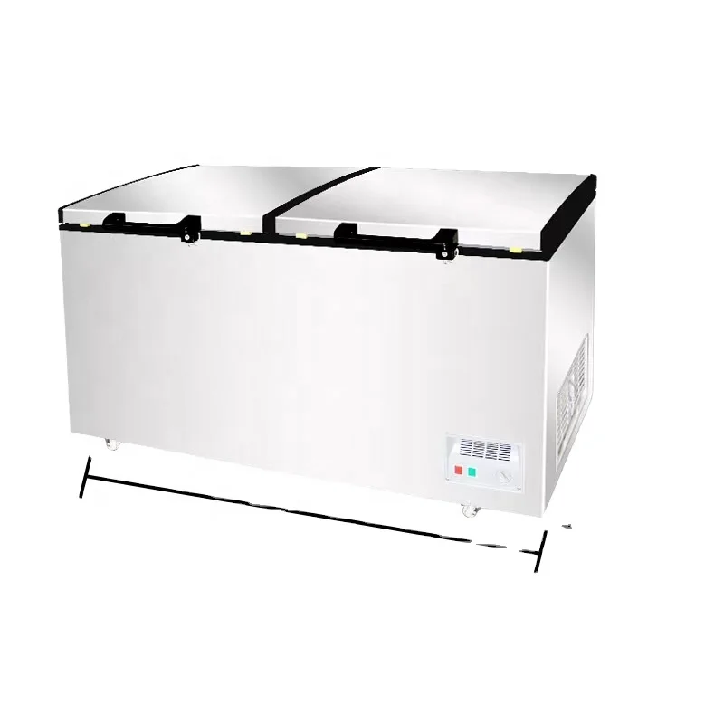 Commercial large capacity horizontal freezer, multiple sizes of household freezer